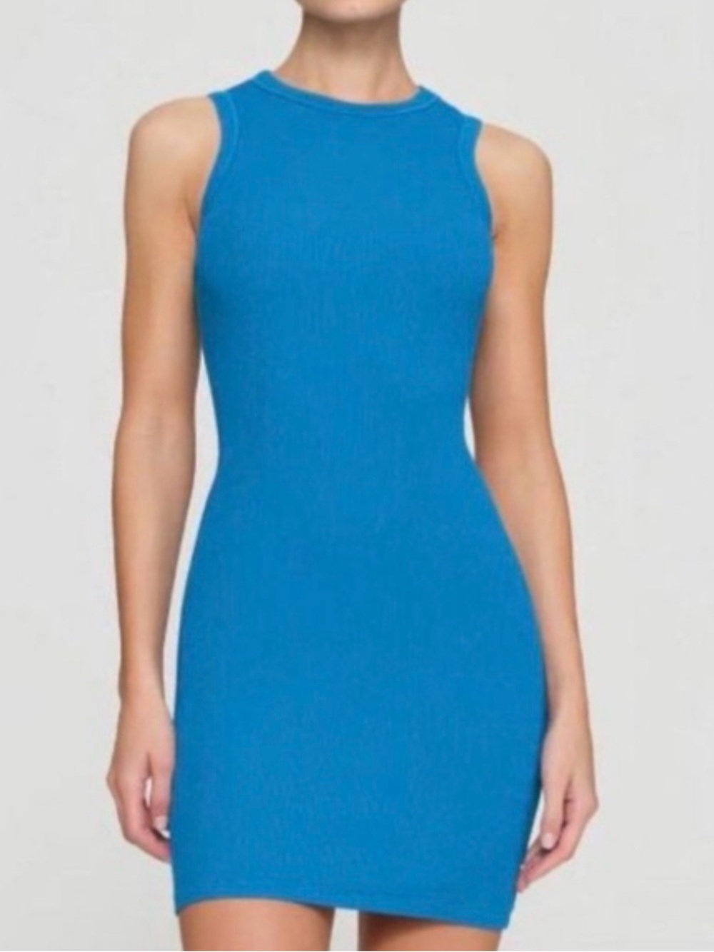 🦋 SKIMS Cotton Rib Tank Dress | Mykonos | XS | NWT 🏷️